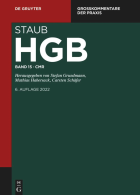 Staub, Handelsgesetzbuch (HGB) - Band 15
