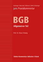 juris PraxisKommentar BGB Band 1 - Allgemeiner Teil
