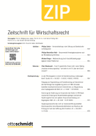 Zeitschrift für Wirtschaftsrecht (ZIP) 