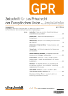 Zeitschrift für das Privatrecht der Europäischen Union (GPR)