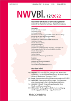 Nordrhein-Westfälische Verwaltungsblätter (NWVBl.)