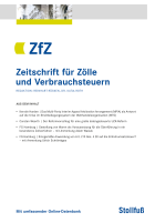 Zeitschrift für Zölle und Verbrauchsteuern (ZfZ)